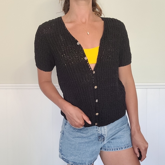 Knit black cardigan - Picture 2 of 8